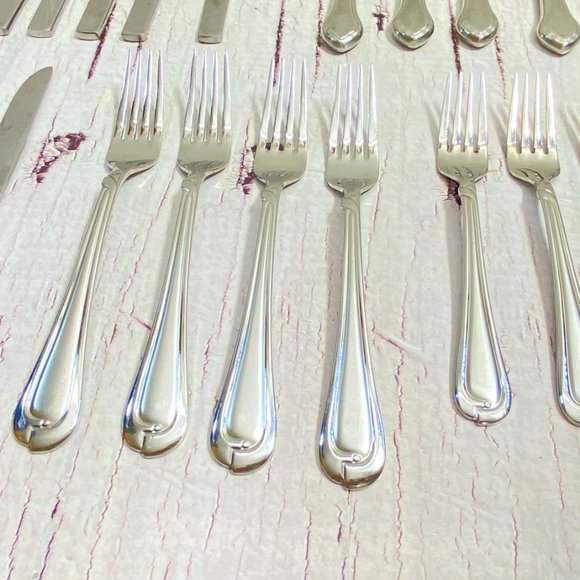 24 Mismatched Silver Plated Forks and knives - Wedding Silverware - Vintage Silv - Picture 5 of 10